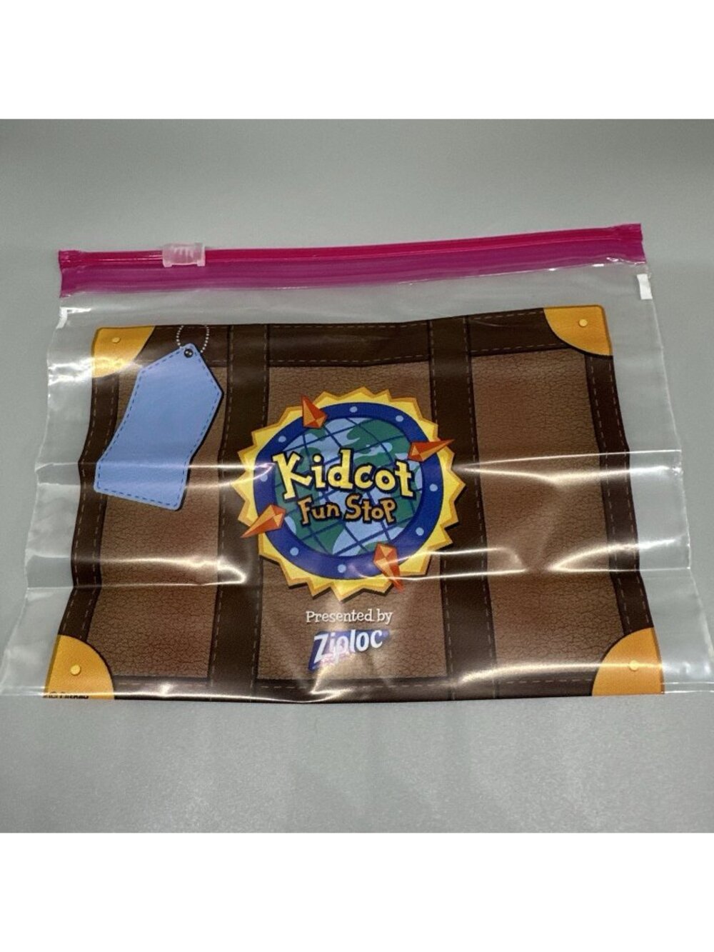 Disney World Epcot Kidcot Fun Stop Ziploc Bag Souvenir Theme Park